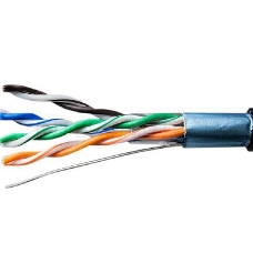 Кабель витая пара F/UTP кат.5E 4х2х24AWG solid CU PE Outdoor Standard черн.