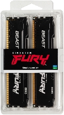 Память оперативная Kingston 8GB 1600MHz DDR3 CL10 DIMM (Kit of 2) FURY Beast Black