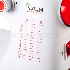 Швейная машина VLK Napoli 2450, мощ. 18W, белый, 42  видов строчки, обработка петли для пуговиц и пришивание молнии, LED-подсветка, 3 шт/уп