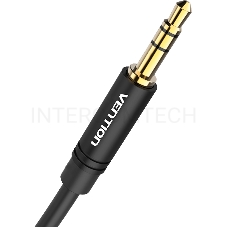 Кабель Vention аудио Jack 3,5 mm M/Jack 3,5 mm M  - 0.5м Черный
