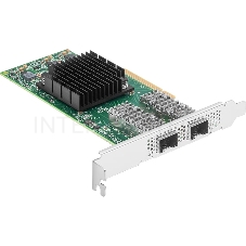 Сетевая карта ConnectX-4 Lx EN network interface card, 25GbE dual-port SFP28, PCIe3.0 x8, tall bracket, SR-IOV, TCP/UDP, MPLS, VxLAN, NVGRE, GENEVE, iSER, NFS RDMA, SMB Direct, ROHS R6