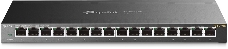 Сетевой коммутатор TP-Link 16-Port Gigabit Easy Smart Switch, 16 Gigabit RJ45 Ports, Desktop Steel Case, MTU/Port/Tag-based VLAN, QoS, IGMP Snooping, Web/Utility Management