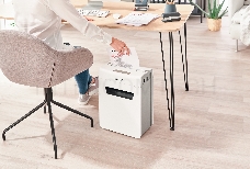 Шредер Leitz IQ PROTECT Premium 4M белый (секр.P-5)/фрагменты/4лист./14лтр./скрепки/скобы