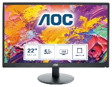 Монитор 21.5 AOC Value Line e2270swn (/01) черный TN+film LED 5ms 16:9 матовая 200cd 1920x1080 D-Sub