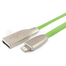 Кабель Cablexpert для Apple CC-G-APUSB01Gn-1M, AM/Lightning, серия Gold, длина 1м, зеленый, блистер