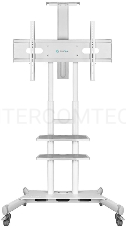 Стойка для телевизора с кронштейном ONKRON TS1881 50-86, мобильная, белая