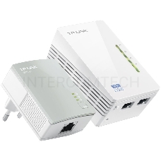 Комплект адаптеров TP-Link TL-WPA4220 KIT, AV600 Powerline с Wi-Fi N300, TL-WPA4220 (1 шт.) + TL-PA4010 (1 шт.)