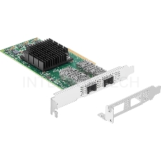 Сетевая карта ConnectX-4 Lx EN network interface card, 25GbE dual-port SFP28, PCIe3.0 x8, tall bracket, SR-IOV, TCP/UDP, MPLS, VxLAN, NVGRE, GENEVE, iSER, NFS RDMA, SMB Direct, ROHS R6