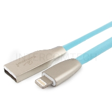 Кабель Cablexpert для Apple CC-G-APUSB01Bl-1M, AM/Lightning, серия Gold, длина 1м, синий, блистер