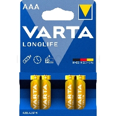 Батарейки VARTA LONGLIFE AAA бл. 4 (рус.)