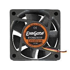 Вентилятор ExeGate ExtraSilent ES06025S3P, 60x60x25 мм, подшипник скольжения, 3pin, 2500RPM, 22dBA