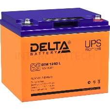 Батарея Delta DTM 1240 L (12V, 40Ah) с увеличенным сроком службы (10 лет)