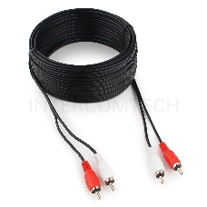 Кабель аудио Cablexpert CCA-2R2R-15M, 2xRCA / 2xRCA, 15м