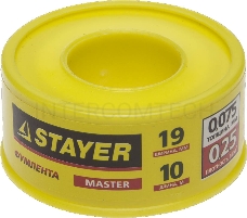 Фумлента STAYER MASTER, плотность 0,25 г/см3, 0,075ммх19ммх10м