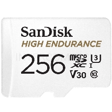 Флеш карта microSD 256GB SanDisk microSDXC Class 10 UHS-I U3 V30 High Endurance Video Monitoring Card