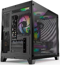Корпус Formula Crystal Z5 черный без БП mATX 1x120mm 2xUSB2.0 1xUSB3.0 audio bott PSU