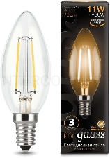 Светодиодная лампа GAUSS 103801111 LED Filament Свеча E14 11W 720lm 2700К 1/10/50