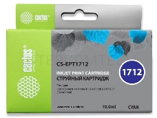 Картридж струйный Cactus CS-EPT1712 голубой для Epson Expression Home XP-33/103/203/207/303 (10ml)