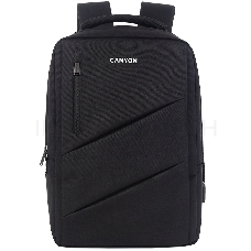 Рюкзак CANYON BPE-5, Laptop backpack for 15.6 inch, Product spec/size(mm): 400MM x300MM x 120MM(+60MM),Black, EXTERIOR materials:100% Polyester, Inner materials:100% Polyestermax weight (KGS): 12kgs