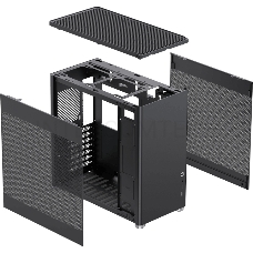 Компьютерный корпус, без блока питания ATX Gamemax MeshBox Black ATX case, black, w/o PSU, w/1xUSB3.0+1xType-C, 1xCombo Audio