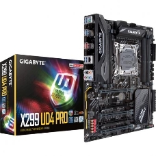 Материнская плата Gigabyte X299 UD4 Pro, Socket 2066, Intel®X299, 8xDDR4-2400, 5xPCI-Ex16, 8xSATA3,(RAID 0/1/5/10), 2xM.2, 8 Ch Audio, GLan, (0+4)xUSB2.0, (8+4)xUSB3.1, 1xPS/2, ATX, RTL