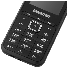 Мобильный телефон Digma LINX B241 32Mb черный моноблок 2.44 240x320 0.08Mpix GSM900/1800