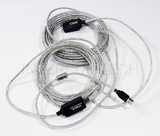 Кабель VCOM VUS7049-10M  USB2.0-repeater, удлинительный активный <Am-->Af> 10м