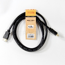 Кабель цифровой TV-COM HDMI19M to HDMI19M, V1.4+3D, 1.5m <CG150S-1.5M>