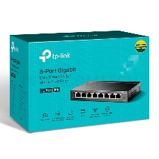 Коммутатор TP-LINK  SMB TL-SG108PE Easy Smart гигабитный 8-портовый коммутатор с 4 портами PoE