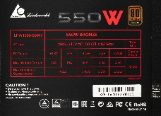 Блок питания LinkWorld ATX 550W LW-550B 80+ (24+8+4+4pin) APFC 120mm fan 12xSATA RTL