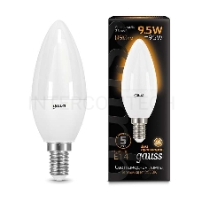 Лампа светодиодная Led Candle E14 9.5Вт 3000К Gauss 103101110