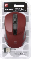 Мышь беспроводная Defender MM-605 красный  52605