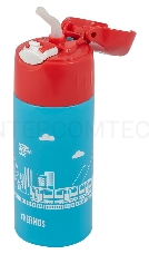 Термос Thermos FHL-401F BL 0.4л. голубой/красный с чехлом (320353)