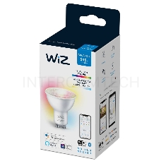 Лампа светодиодная WiZ Wi-Fi BLE 50W GU10 922-65RGB1PF/6