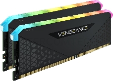 Модуль памяти DDR4 Corsair Vengeance RGB RS 16GB (2x8Gb) 3200MHz CL16 (16-20-20-38) 1.35V / CMG16GX4M2E3200C16 / Black