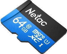 Флеш карта microSDHC 64GB Netac P500 <NT02P500STN-064G-S>  (без SD адаптера) 80MB/s