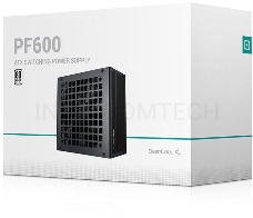 Блок питания Deepcool ATX 600W PF600 80 PLUS WHITE (20+4pin) APFC 120mm fan 6xSATA RTL