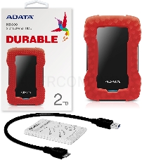Внешний жесткий диск 2TB ADATA HD330, 2,5 , USB 3.1, красный