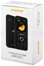 Мобильный телефон Digma LINX B241 32Mb черный моноблок 2.44 240x320 0.08Mpix GSM900/1800