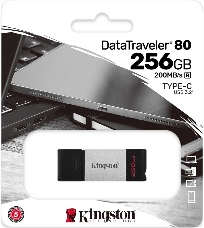 Флеш Диск Kingston 256Gb DataTraveler 80 DT80/256GB USB3.0 черный