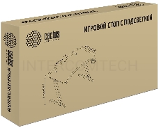 Стол игровой Cactus CS-GTZ-BK-CARBON-RED столешница МДФ карбон каркас черный