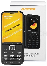 Мобильный телефон Digma LINX B241 32Mb черный моноблок 2.44