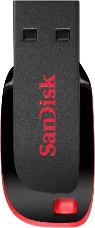 Флеш Диск Sandisk 64Gb Cruzer Blade SDCZ50-064G-B35 USB2.0 черный/красный