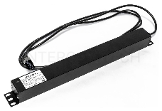 Hyperline SHE19-9SH-2.5IEC Блок розеток для 19 шкафов, горизонтальный, 9 розеток Schuko (10A), 250В, кабель питания 3х1.0мм2, длина 2.5 м, с вилкой IEC 320 C14, 482.6x44.4x44.4мм (ДхШхВ)