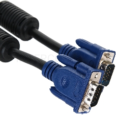 Кабель VGA 3м AOpen 2 фильтра, монитор-SVGA card 15M-15M, ACG341AD-3M