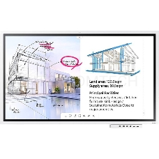 Панель Samsung 55 Flip Chart WM55R белый E-LED BLU LED 16:9 HDMI M/M матовая 4000:1 300cd 178гр/178гр 3840x2160 Ultra HD USB 28.2кг (RUS)