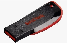 Флеш Диск Sandisk 64Gb Cruzer Blade SDCZ50-064G-B35 USB2.0 черный/красный