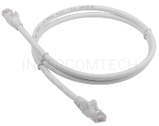 Патч-корд Lanmaster LAN-PC45/U6-2.0-WH вилка RJ-45-вилка RJ-45 кат.6 2м белый LSZH (уп.:1шт)