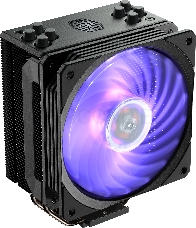 Кулер Cooler Master Hyper 212 RGB Black Edition with 1700 (150W, 4-pin, 158.8mm, tower, Al/Cu, RGB, fans: 1x120mm/59CFM/30dBA/2000rpm, 2066/2011-v3/2011/1700/1366/1200/115x/AM4/AM3+/AM3/AM2+/AM2/FM2+/FM2/FM1)