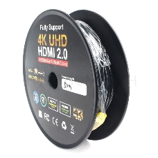 Активный оптический кабель HDMI Cablexpert, 50м, v2.0, 19M/19M, AOC Premium Series, позол.разъемы, экран, коробка